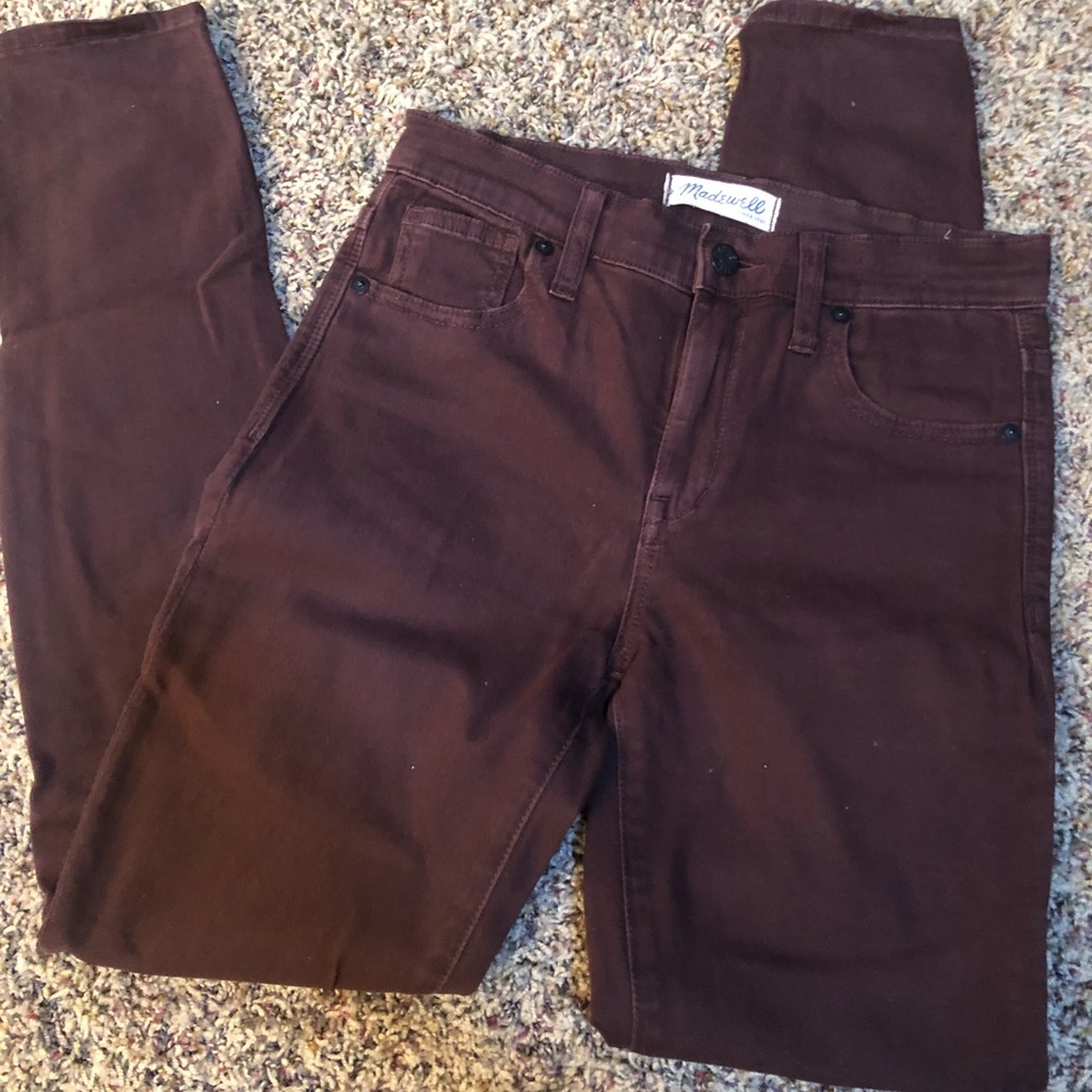 Madewell 9” High Riser in Cabernet
